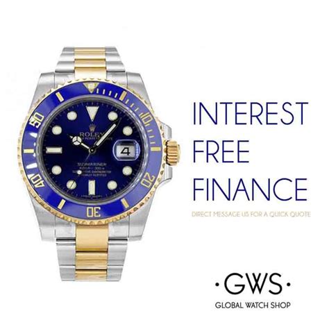 rolex interest free finance|pre owned Rolex on finance.